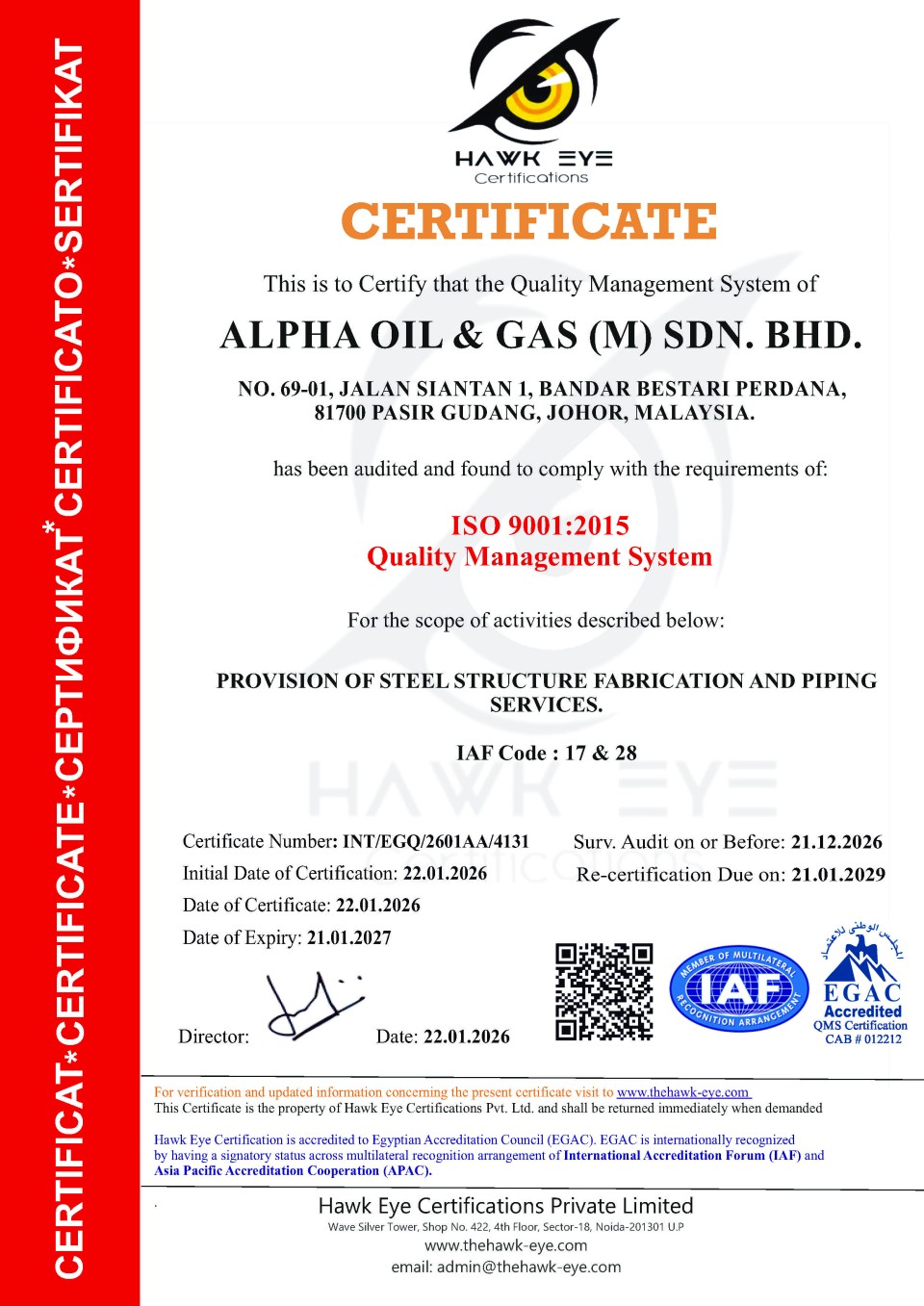 ISO Certification