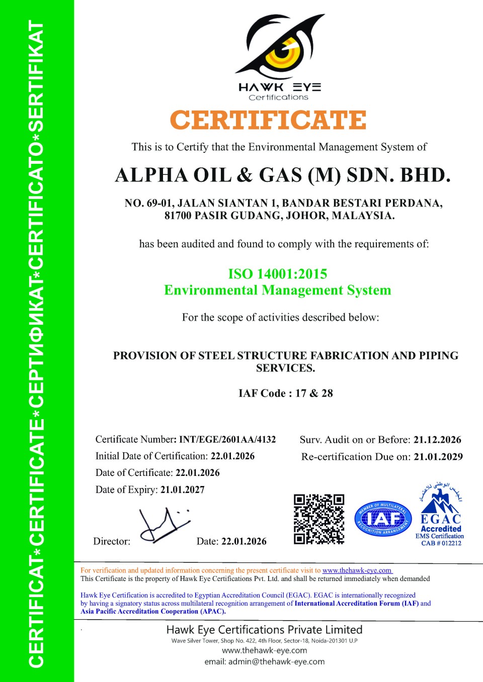 ISO Certification